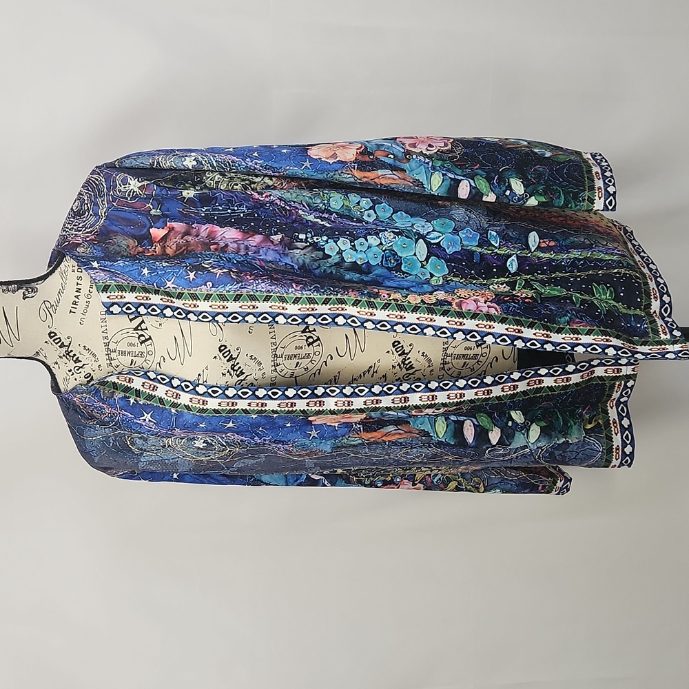 Gorgeous Open Lightweight Patterned Blazer with Pockets! XXL